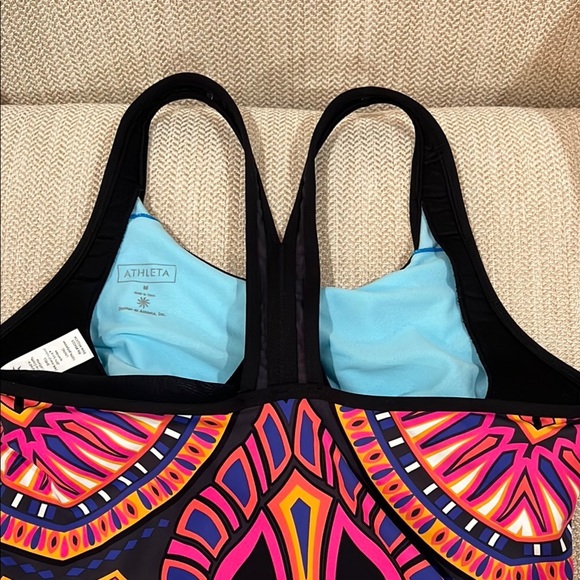 Athleta Rapanui Ready to Run Tankini Swim Top size Medium - Picture 7 of 11